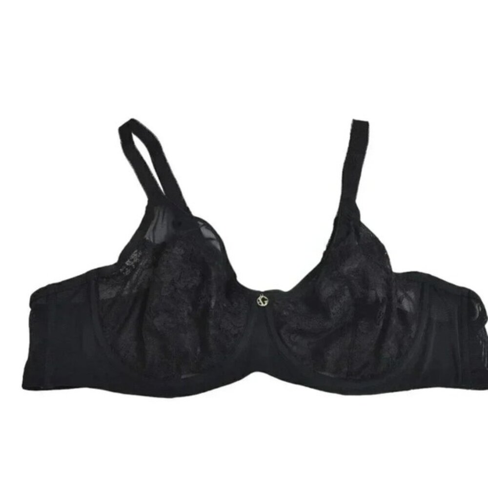 Ashley Graham Lace Mesh Bra Underwire Size 44C - Picture 3 of 3